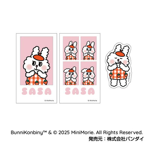 『BUNNI KONBINY』メモリーカットステッカー IDphoto 3枚入り【BOX】